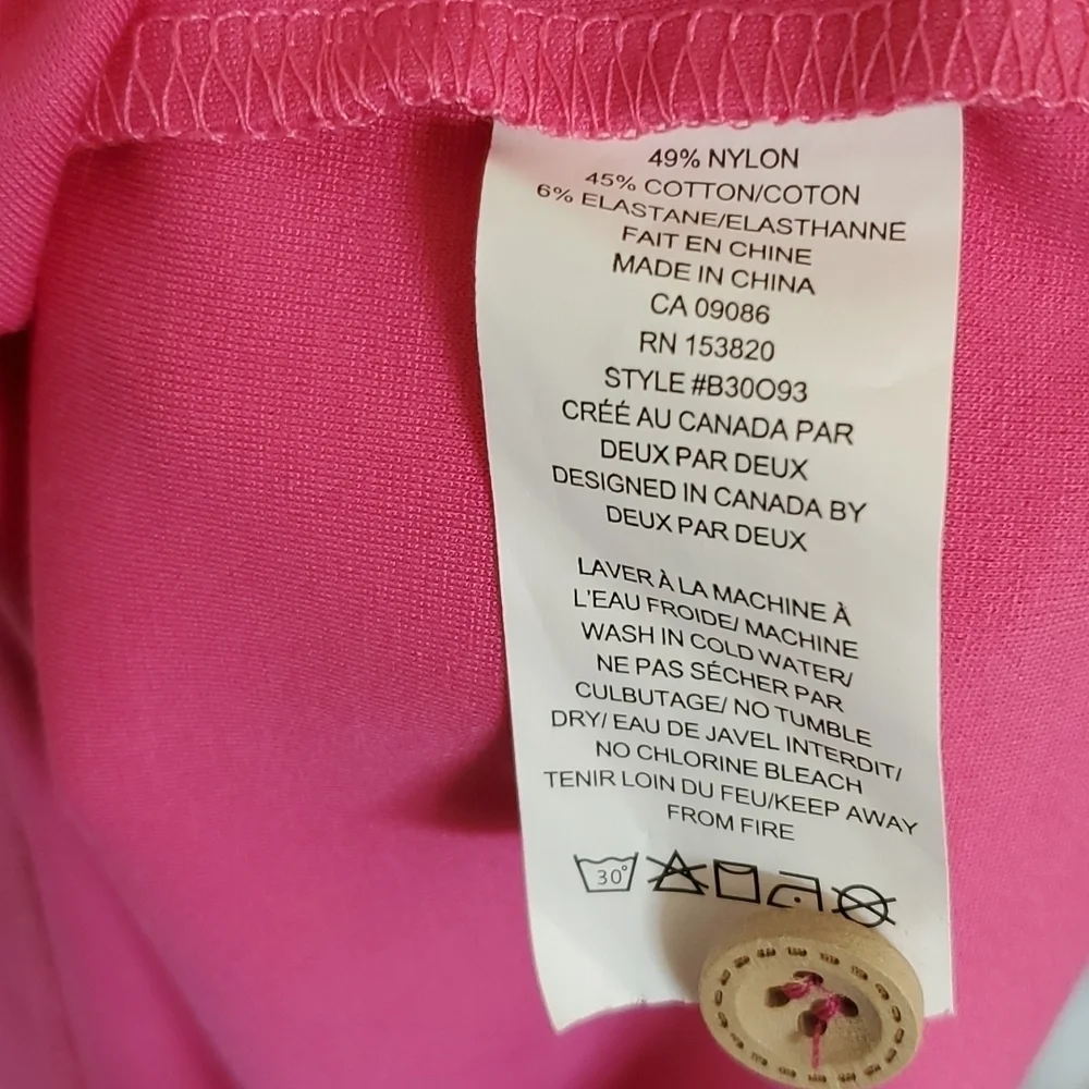 Deux Par Deux girls pink ruffle collar dress